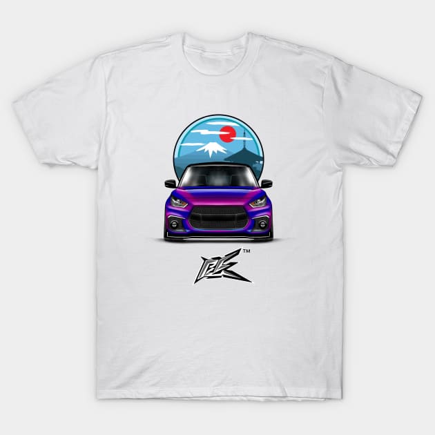 maruti suzuki swift pearl purple T-Shirt by naquash